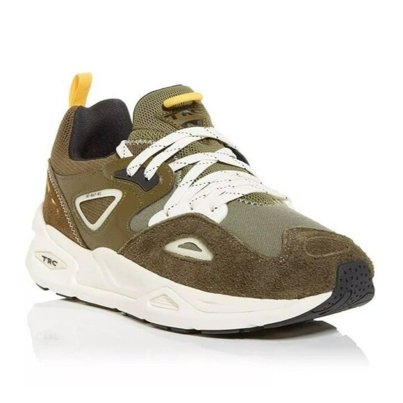 Puma Men's TRC Blaze Safari Low Top Sneakers Olive Suede Size 9.5 US (MSRP $160) - Picture 1 of 10